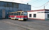 Die Straßembahn des Traktorenanhängerwerkes OSTP in Orsk am 10.06.1995